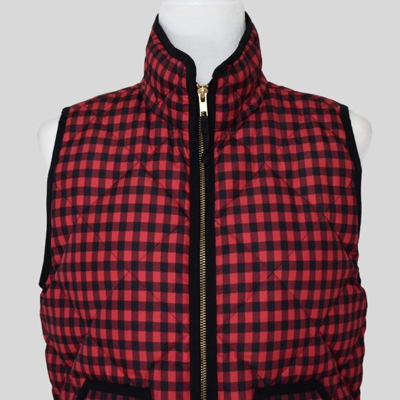 J.CREW Women's Buffalo Check Plaid Vest Size S - Picture 5 of 9